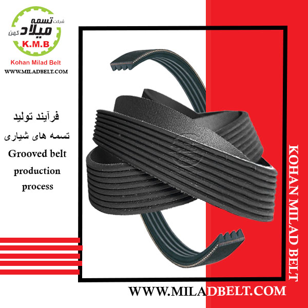 Grooved belt production process